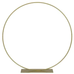 Dekoring Aus Metall Mit Standfuß, Gold 30 Cm Ø