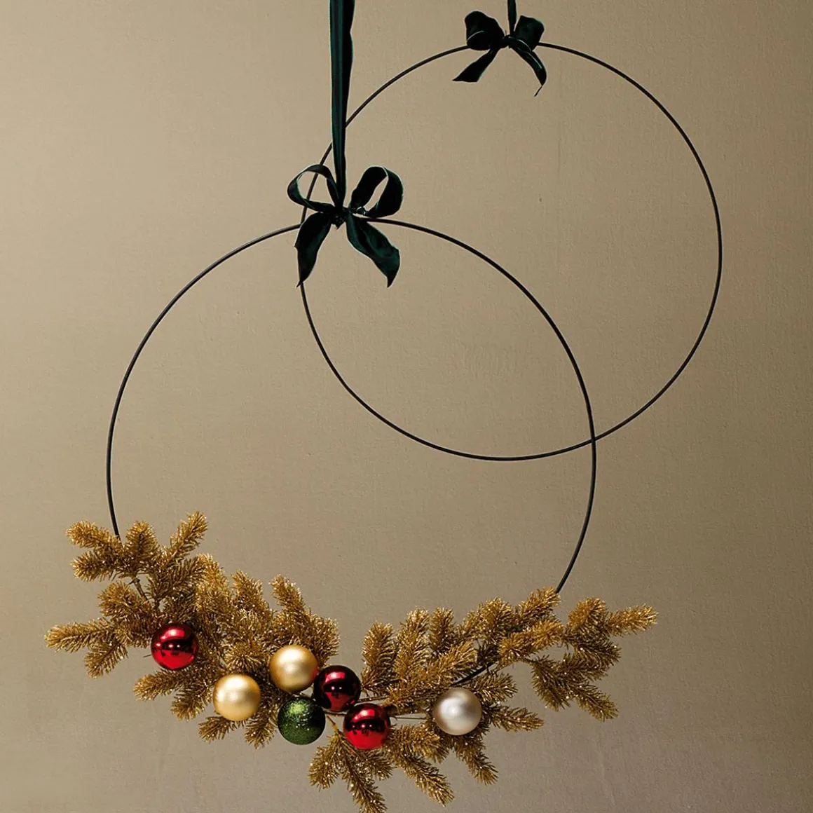 Dekoring Aus Metall, Schwarz 100 Cm Ø