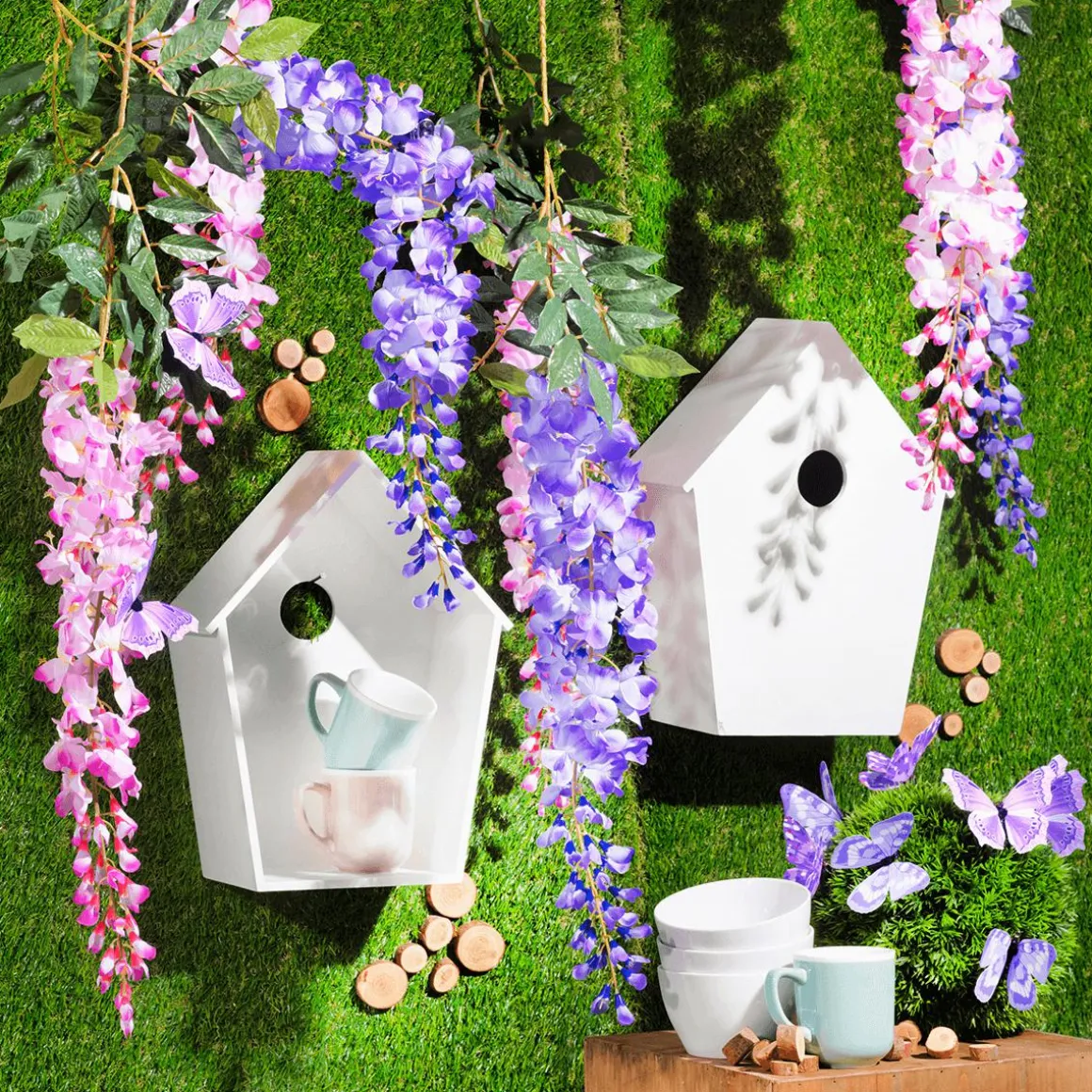 Deko-Schmetterlinge, 10 Cm, Lila, 6 Stück