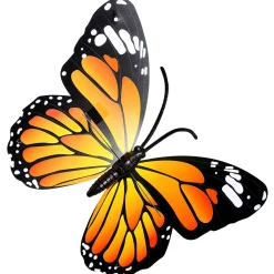 Deko-Schmetterlinge Orange 40 Cm 3 Stück