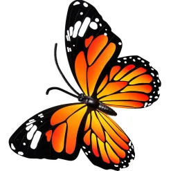 Deko-Schmetterlinge Orange 40 Cm 3 Stück