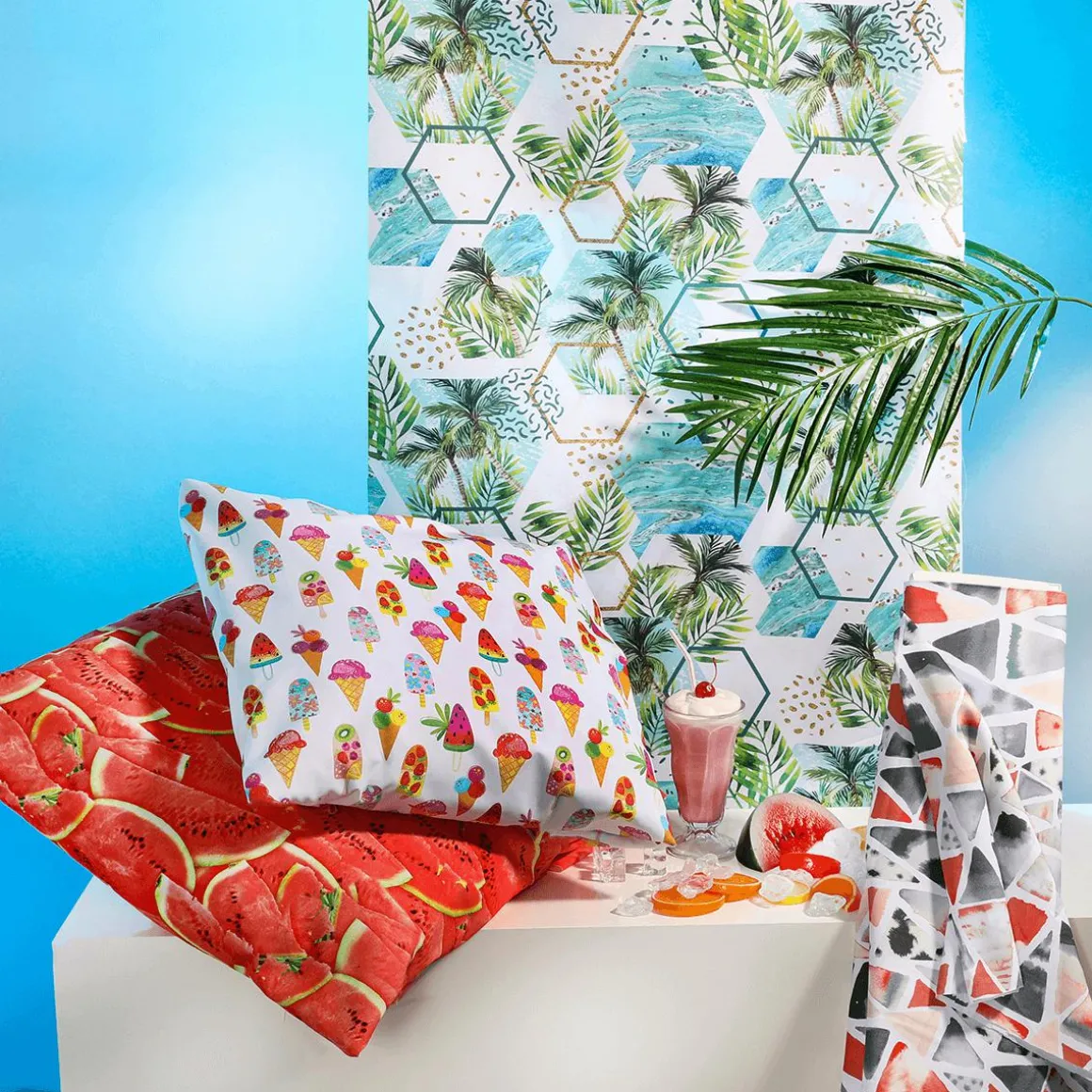 Dekostoff “Triangle" Dreiecke 140 Cm Breit