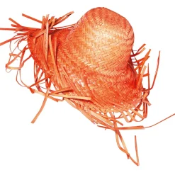 Deko-Strohhut Orange, 40 Cm Ø