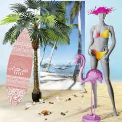 Deko-Strohhut Pink, 40 Cm Ø