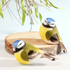 Dekovogel Blau Grün Gelb 19 Cm