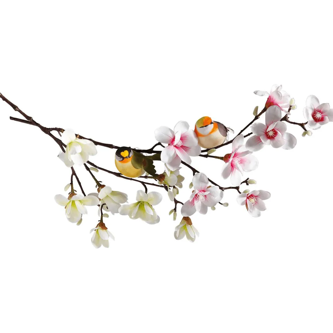 Dekovogel Grau Orange 19 Cm