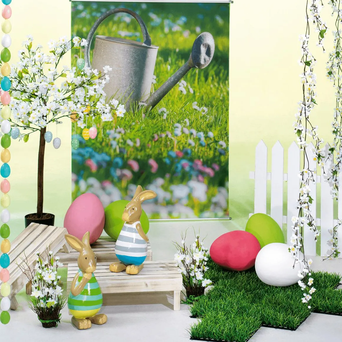 Dekozaun Aufsteller Holz, 65 X 60 Cm