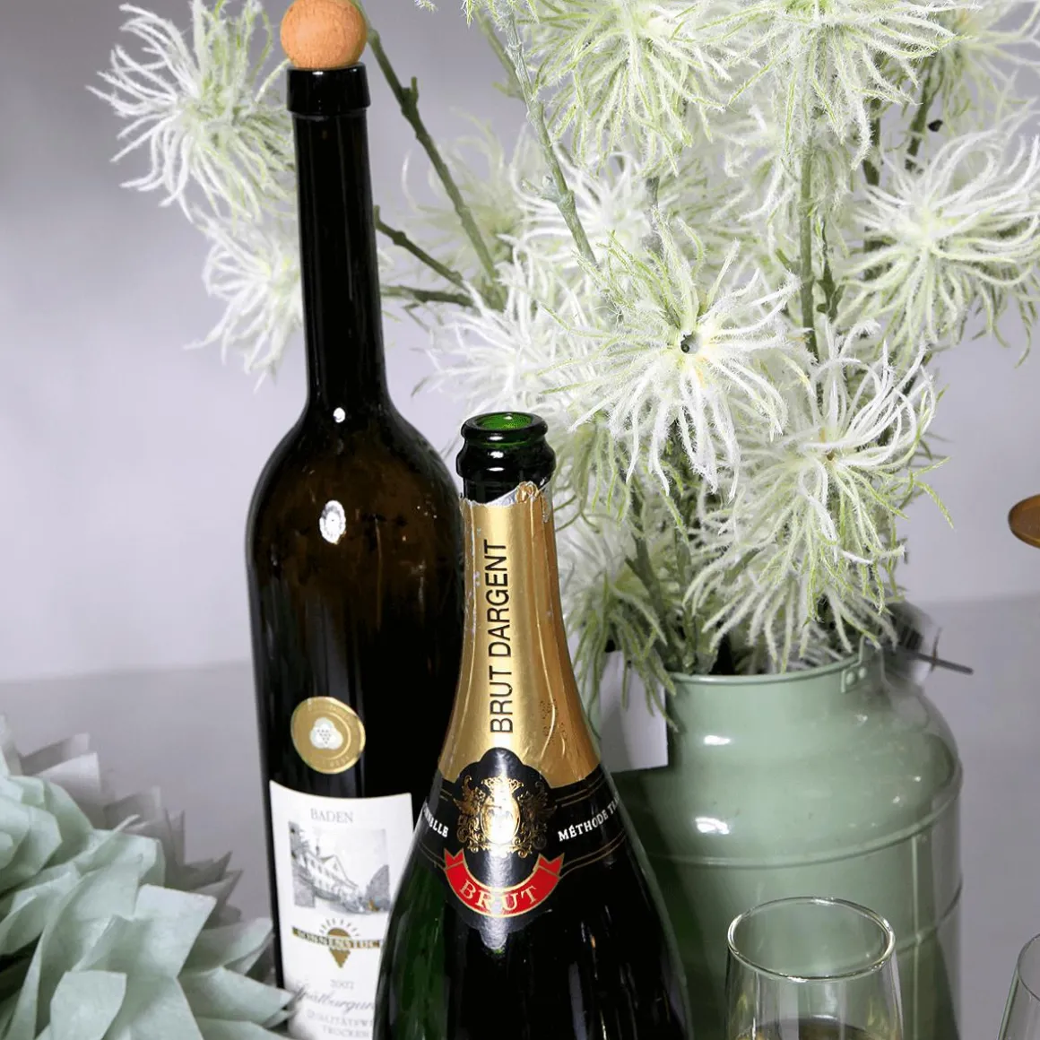 Dekozweig Clematis-Fruchtstand 87 Cm