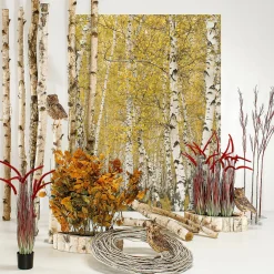 Dekozweig Roter Cornus-Zweig 130 Cm