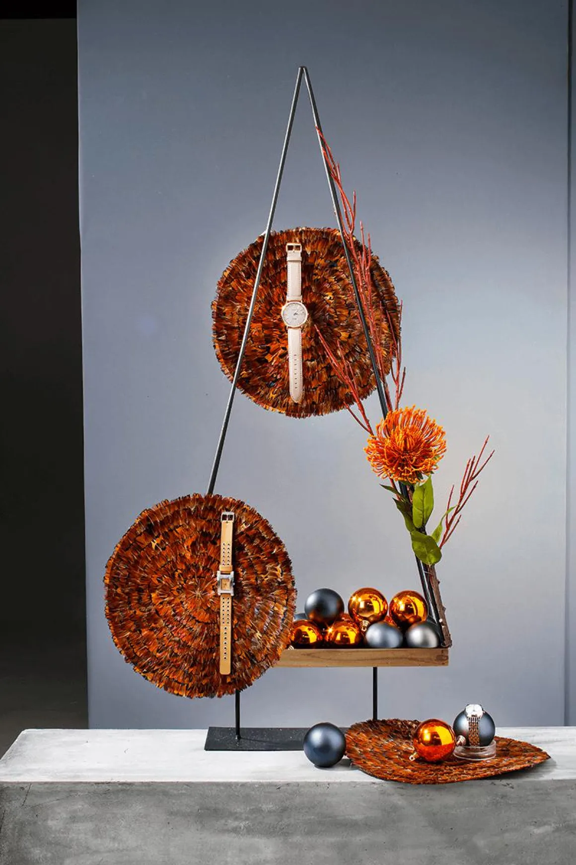 Dekozweig Roter Cornus-Zweig 130 Cm