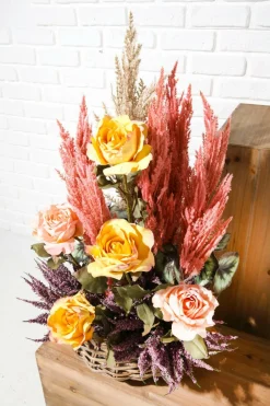 Dekozweig Schilfblüte, 94 Cm