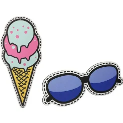 Display-Set Pop-Art "Eis Und Sonnenbrille"