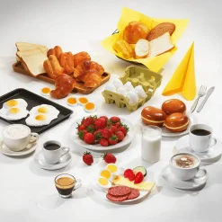 Eierscheiben Lebensmittel-Attrappe, 4 Stück