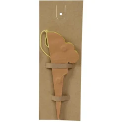 Eiscreme-Hängedeko Aus Karton 30 Cm, Gelb