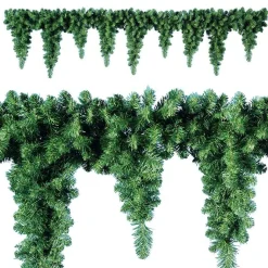Eiszapfen-Tannengirlande, 270 Cm