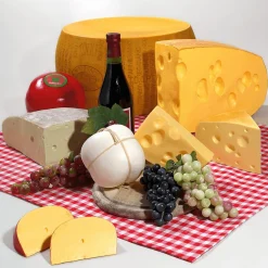 Emmentaler Käse Lebensmittel-Attrappe, 2 Stück