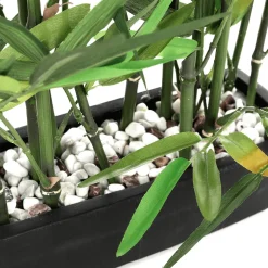 Fertig Eingetopfte Bambus Kunstpflanze 47 Cm