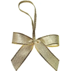 Fertigschleifen Gold 20 Cm, 100 Stück