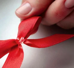 Fertigschleifen Rot Zum Kleben, 100 Stück