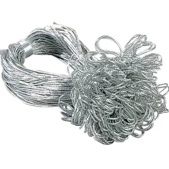 Fertigschleifen Silber 40 Cm, 100 Stück