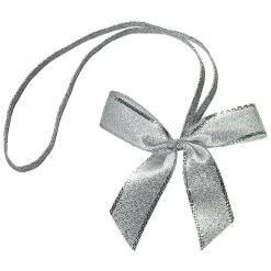 Fertigschleifen Silber 40 Cm, 100 Stück