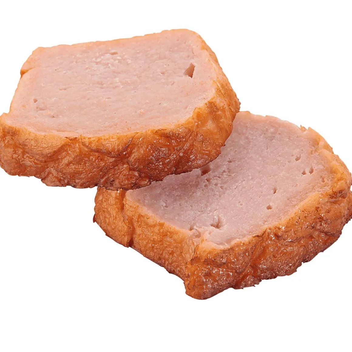 Fleischkäse-Scheiben Lebensmittel-Attrappe, 2 Stück