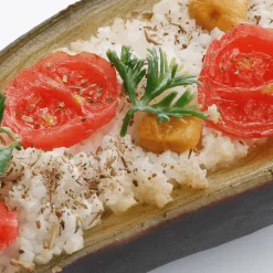 Gefüllte Halbierte Aubergine Lebensmittel-Attrappe 15 Cm