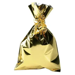 Geschenkbeutel, Glänzend, Gold, 15 X 25 Cm