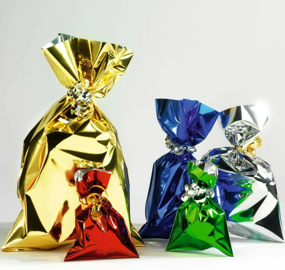 Geschenkbeutel, Glänzend, Silber, 15 X 25 Cm