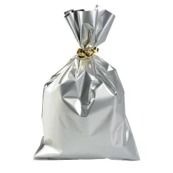Geschenkbeutel, Matt, Silber, 20 X 35 Cm