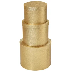 Geschenkkartonage Gold, 3tlg.