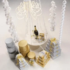 Geschenkkartonage Gold, 3tlg.