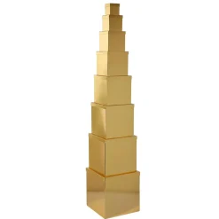 Geschenkkartonage Majestic Metallic, Gold, 8tlg.