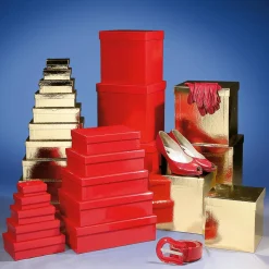 Geschenkkartonage, Rot, 10tlg.