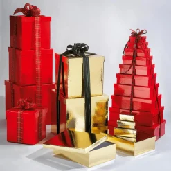 Geschenkkartonage, Rot, 10tlg.