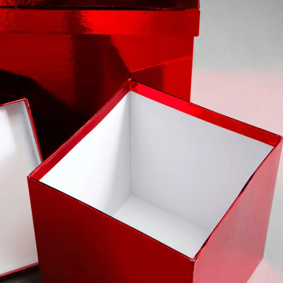 Geschenkkartonage, Rot, 4tlg.