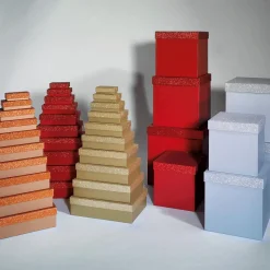 Geschenkkartonage Rot, 10tlg.