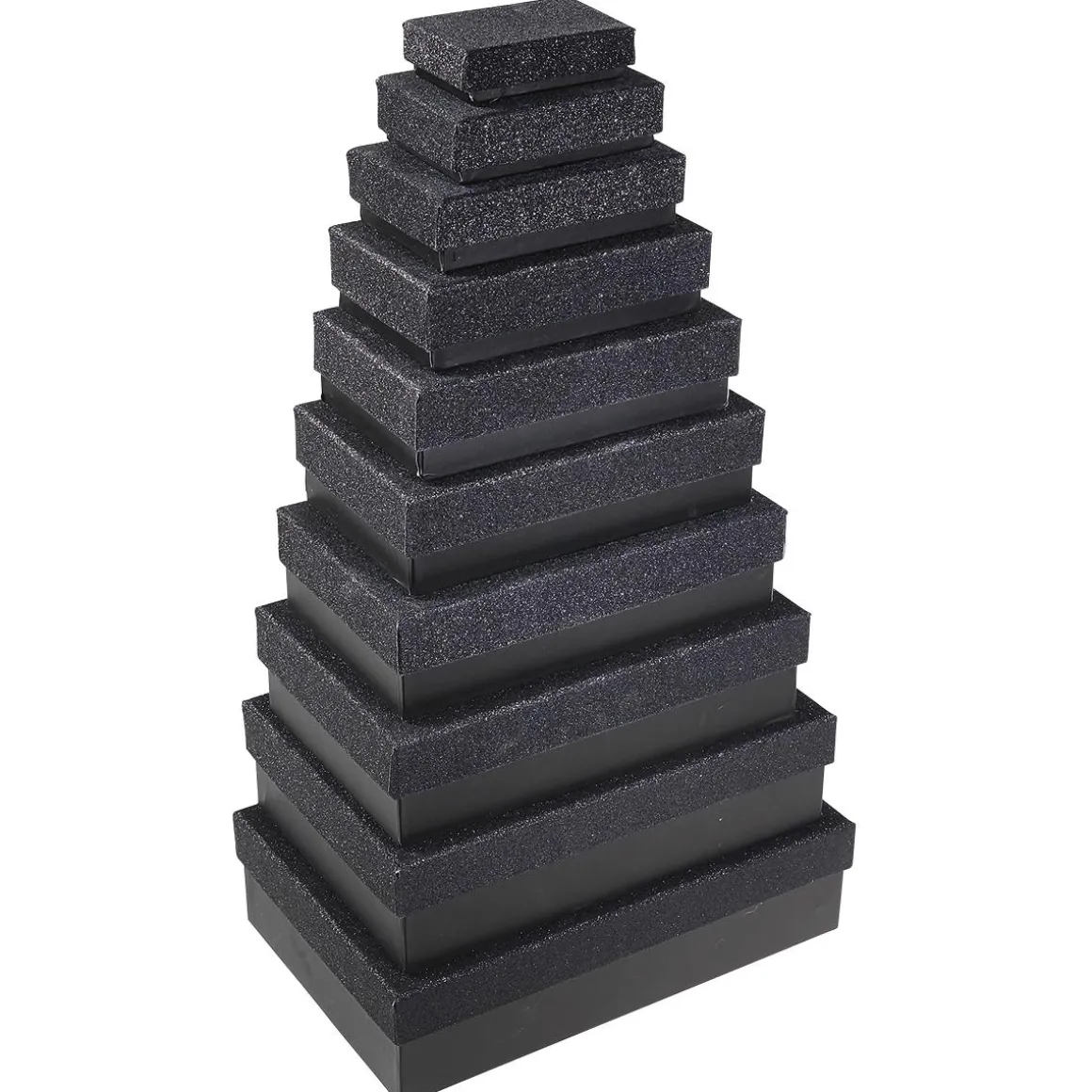 Geschenkkartonage Schwarz, 10tlg.