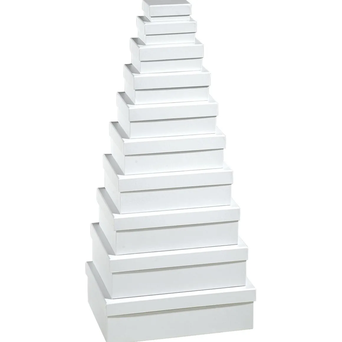 Geschenkkartonage, Weiß, 10tlg.