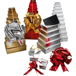 Geschenkkartonage, Weiß, 10tlg.