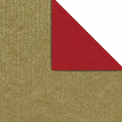 Geschenkpapier Bicolor Secare Rolle 70 Cm, 250 M, Rot/gold