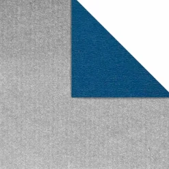 Geschenkpapier Bicolor Secare Rolle 70 Cm, 250 M, Silber / Blau