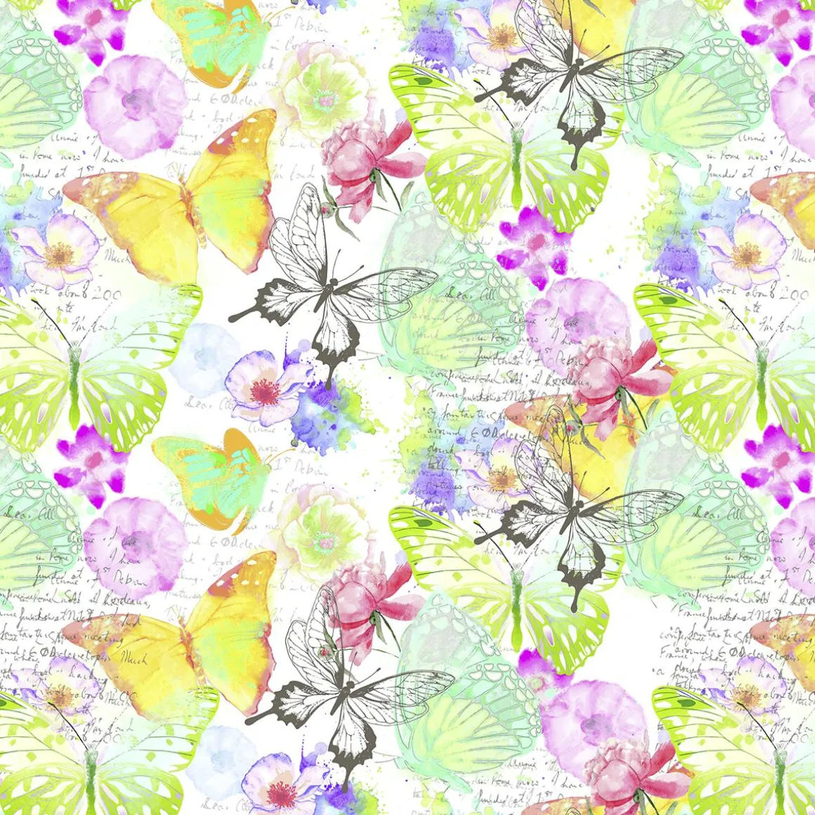 Geschenkpapier Schmetterlinge, 50 Cm, 50 M