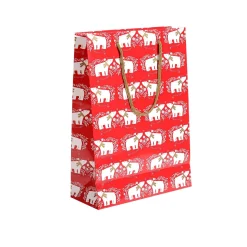 Geschenktasche Eisbär 12er Set 33,5 X 24 X 10 Cm, 150 Gr/m²