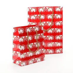 Geschenktasche Eisbär 12er Set 33,5 X 24 X 10 Cm, 150 Gr/m²