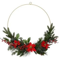 Geschmückter Metall-Dekoring 60 Cm Ø