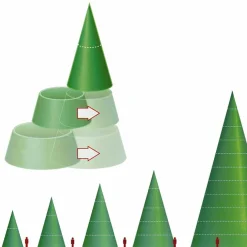 Gigant Baum Mit LED Warm, Außen, 1210 Cm