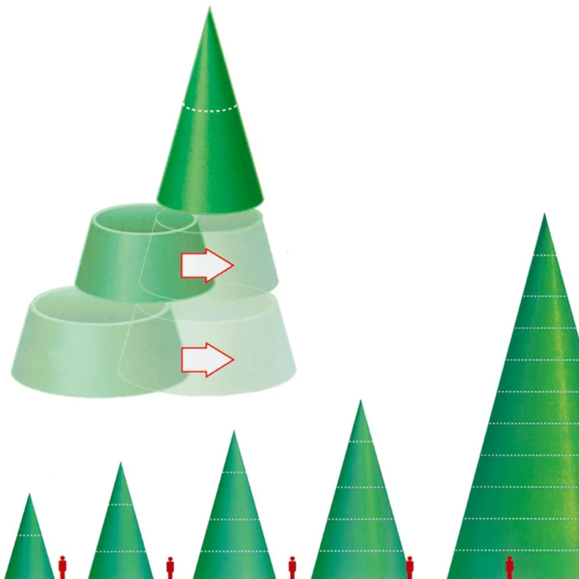 Gigant Baum Ohne Licht, 1000 Cm