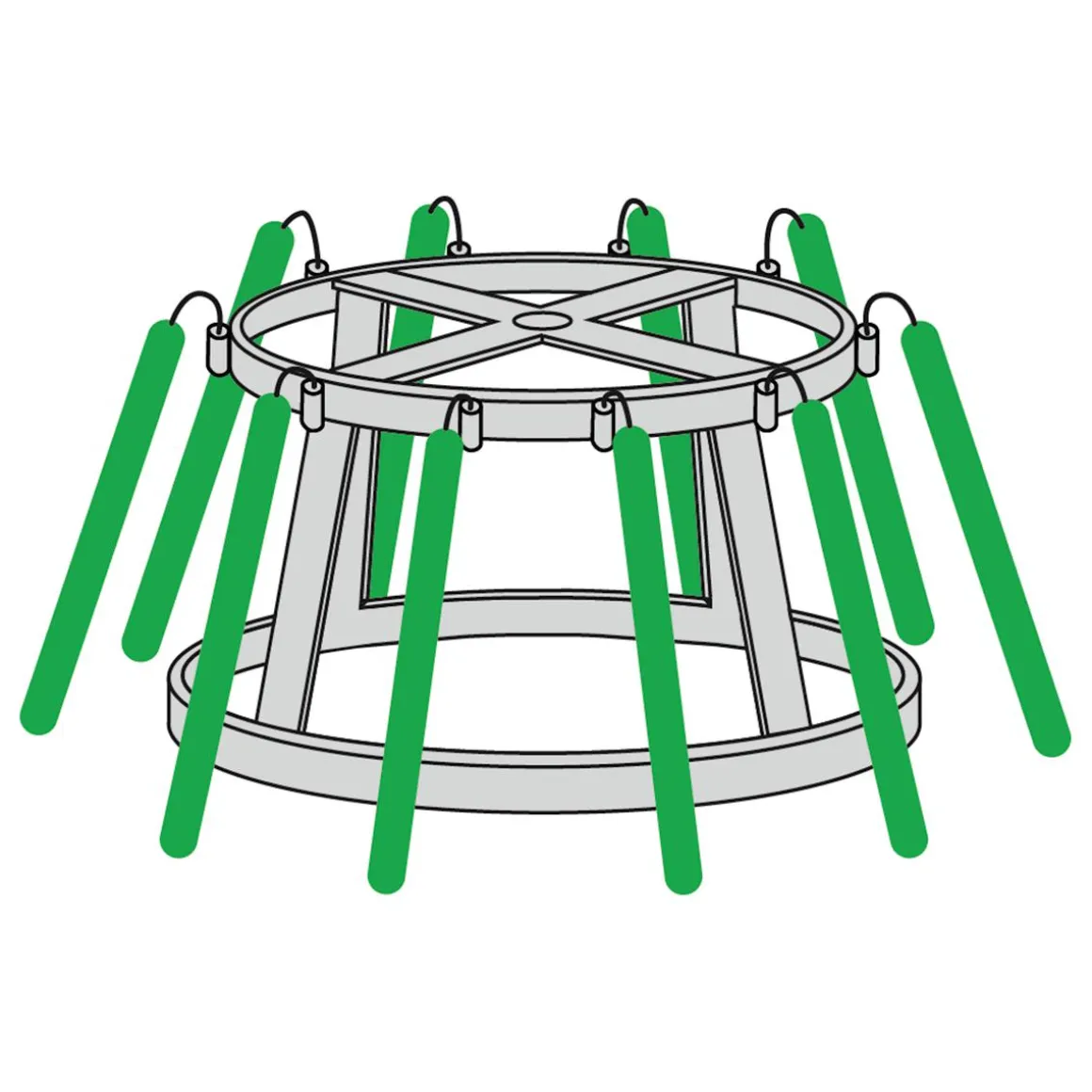 Gigant Baum Ohne Licht, 1000 Cm