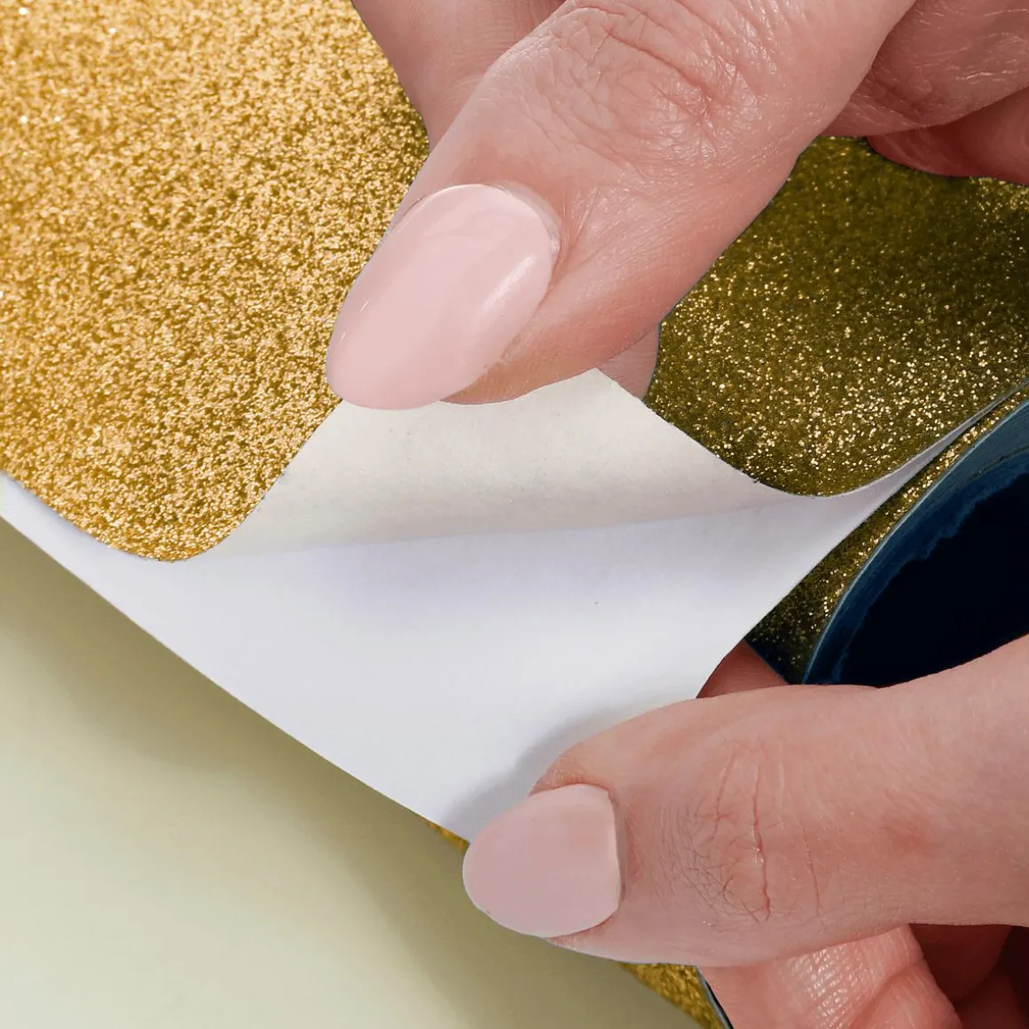 Glitzer-Folie Selbstklebend Gold 50 Cm X 5 M Rolle